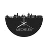 Skyline Klok Mechelen Black Zwart houten cadeau wanddecoratie relatiegeschenk van WoodWideCities