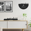 Skyline Klok Moerdijk Black Zwart houten cadeau decoratie relatiegeschenk van WoodWideCities