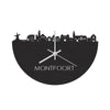 Skyline Klok Montfoort Black Zwart houten cadeau decoratie relatiegeschenk van WoodWideCities