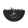 Skyline Klok Nantes Black Zwart houten cadeau decoratie relatiegeschenk van WoodWideCities