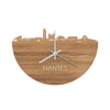 Skyline Klok Nantes Eiken houten cadeau decoratie relatiegeschenk van WoodWideCities