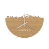 Skyline Klok Napoli Bamboe houten cadeau decoratie relatiegeschenk van WoodWideCities