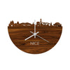 Skyline Klok Nice Palissander houten cadeau decoratie relatiegeschenk van WoodWideCities