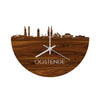 Skyline Klok Oostende Palissander houten cadeau wanddecoratie relatiegeschenk van WoodWideCities