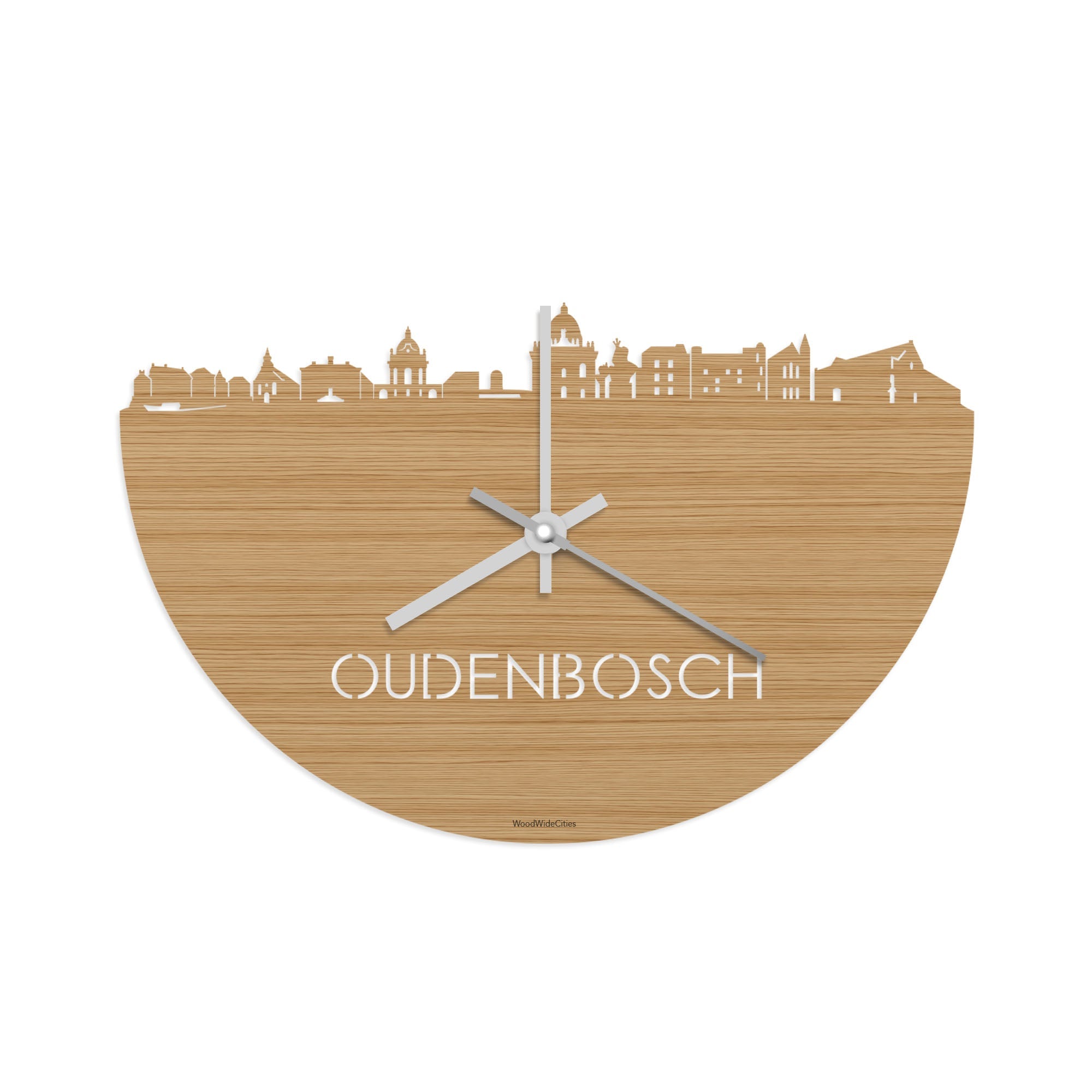 Skyline Klok Oudenbosch Bamboe houten cadeau decoratie relatiegeschenk van WoodWideCities