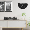 Skyline Klok Oudewater Black Zwart houten cadeau decoratie relatiegeschenk van WoodWideCities