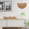 Skyline Klok Oudewater Eiken houten cadeau decoratie relatiegeschenk van WoodWideCities