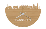 Skyline Klok Panningen Bamboe