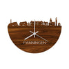 Skyline Klok Panningen Palissander houten cadeau decoratie relatiegeschenk van WoodWideCities