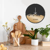 Skyline Klok Rond Aalsmeer Metallic Goud gerecycled kunststof cadeau decoratie relatiegeschenk van WoodWideCities