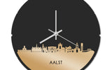 Skyline Klok Rond Aalst Goud Metallic