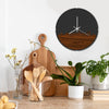 Skyline Klok Rond Aalst Palissander houten cadeau decoratie relatiegeschenk van WoodWideCities