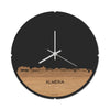 Skyline Klok Almeria Eiken houten cadeau decoratie relatiegeschenk van WoodWideCities