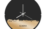 Skyline Klok Rond Almeria Goud Metallic