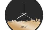 Skyline Klok Rond Beilen Goud Metallic