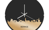 Skyline Klok Rond Beringe Goud Metallic