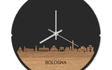 Skyline Klok Rond Bologna Eiken