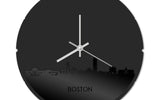 Skyline Klok Rond Boston Zwart Glanzend