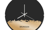 Skyline Klok Rond Brunssum Goud Metallic