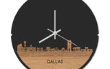 Skyline Klok Rond Dallas Eiken