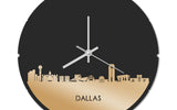 Skyline Klok Rond Dallas Goud Metallic