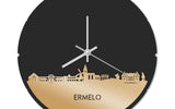 Skyline Klok Rond Ermelo Goud Metallic