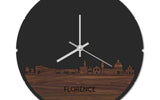 Skyline Klok Rond Florence Noten