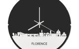 Skyline Klok Rond Florence Wit Glanzend