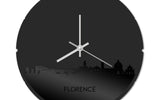 Skyline Klok Rond Florence Zwart Glanzend