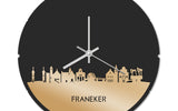 Skyline Klok Rond Franeker Goud Metallic