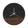 Skyline Klok Rond Geldrop Noten houten cadeau decoratie relatiegeschenk van WoodWideCities