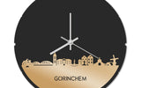 Skyline Klok Rond Gorinchem Goud Metallic