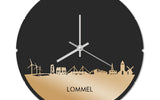 Skyline Klok Rond Lommel Goud Metallic