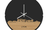 Skyline Klok Rond Lyon Bamboe