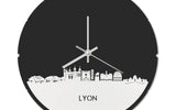 Skyline Klok Rond Lyon Wit Glanzend