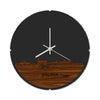 Skyline Klok Rond Malaga Palissander houten cadeau decoratie relatiegeschenk van WoodWideCities