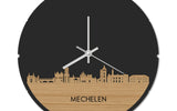 Skyline Klok Rond Mechelen Bamboe