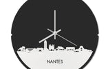 Skyline Klok Rond Nantes Wit Glanzend