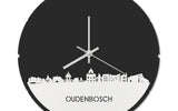 Skyline Klok Rond Oudenbosch Wit Glanzend