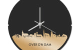 Skyline Klok Rond Over d'n Dam Goud Metallic