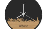 Skyline Klok Rond Schiedam Bamboe