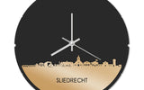 Skyline Klok Rond Sliedrecht Goud Metallic