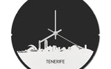 Skyline Klok Rond Tenerife Wit Glanzend