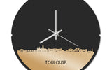 Skyline Klok Rond Toulouse Goud Metallic