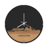 Skyline Klok Vancouver Eiken houten cadeau decoratie relatiegeschenk van WoodWideCities