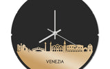 Skyline Klok Rond Venezia Goud Metallic