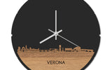 Skyline Klok Rond Verona Eiken