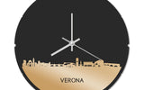 Skyline Klok Rond Verona Goud Metallic