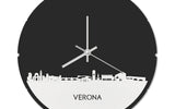 Skyline Klok Rond Verona Wit Glanzend