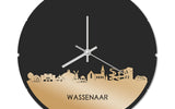 Skyline Klok Rond Wassenaar Goud Metallic